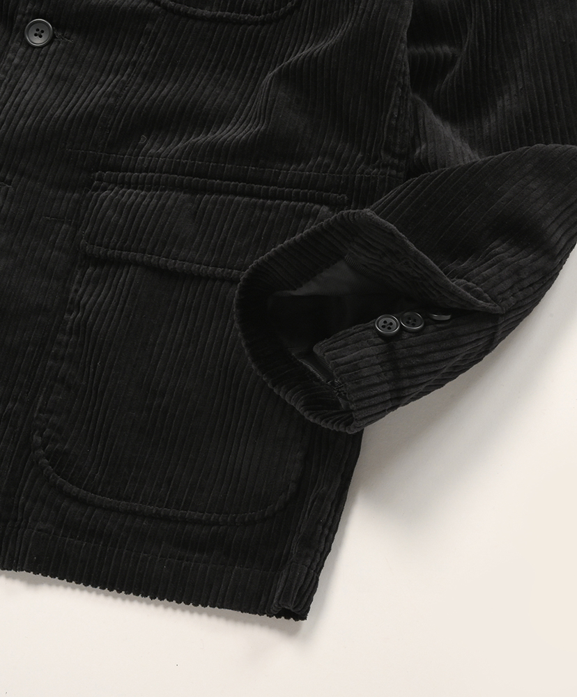 Loiter Jacket - Cotton 4.5W Corduroy Black/ブラック M(MEN)