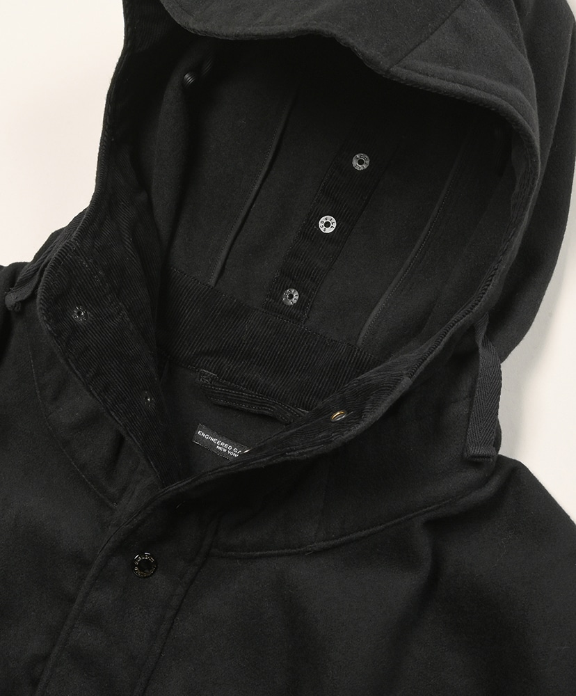 Poncho - Polyester Fake Melton Black/ブラック ONE(MEN)