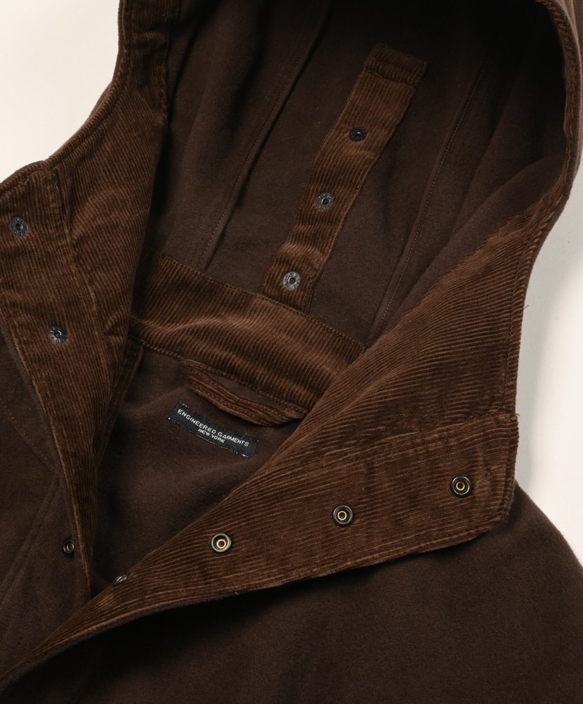 Poncho - Polyester Fake Melton Brown/ブラウン ONE(MEN)