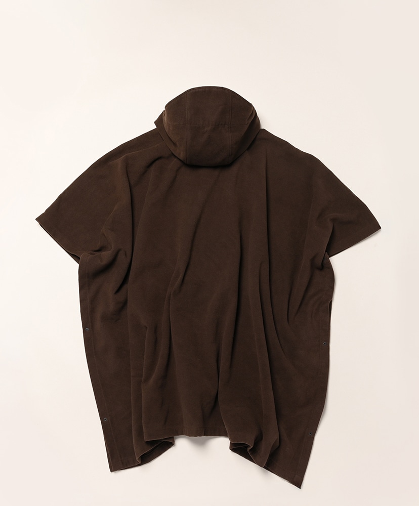 Poncho - Polyester Fake Melton Brown/ブラウン ONE(MEN)