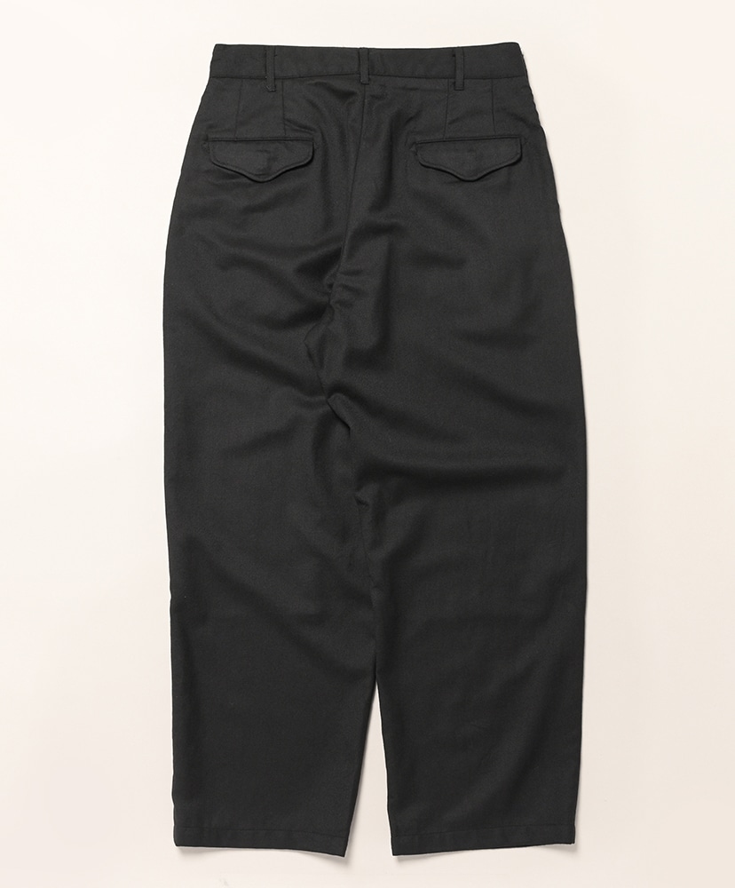 Officer Pant - High Count Worsted Wool Black/ブラック L(MEN)