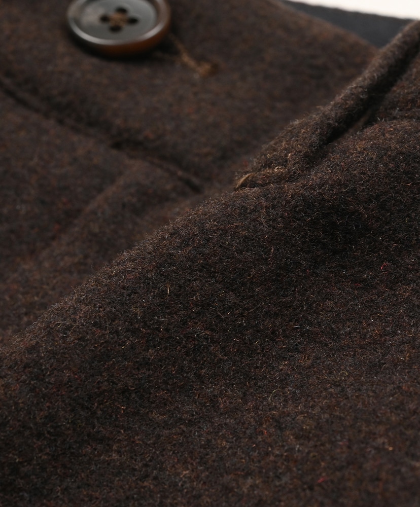 Officer Pant - Poly Wool Heavy Flannel Dk.Brown/ダークブラウン M(MEN)