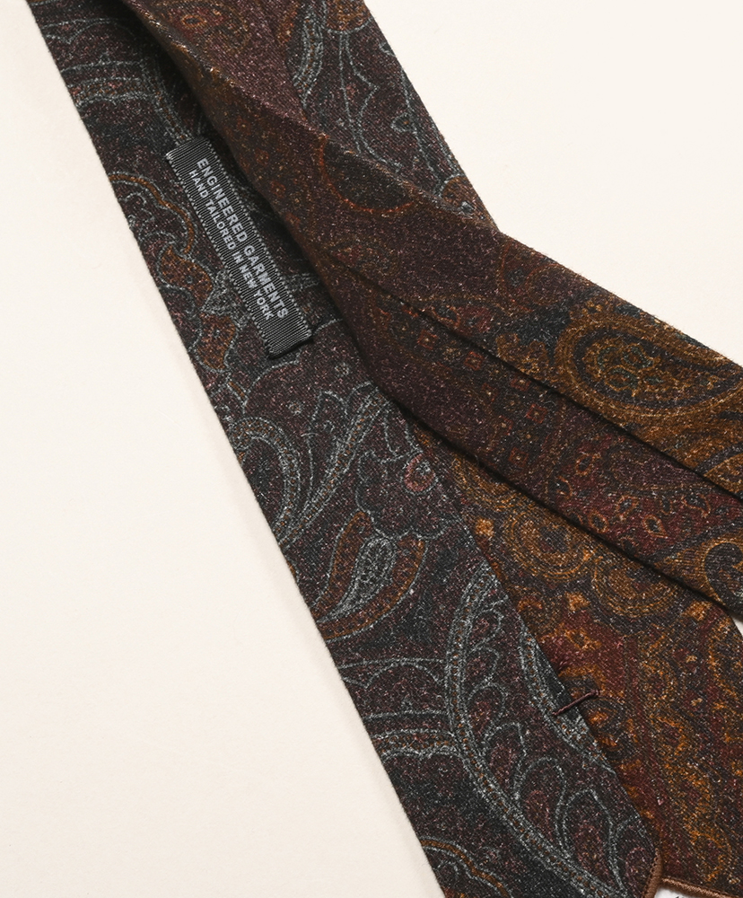 Neck Tie - Cotton Paisley Patchwork Print DK. Brown/ダークブラウン ONE