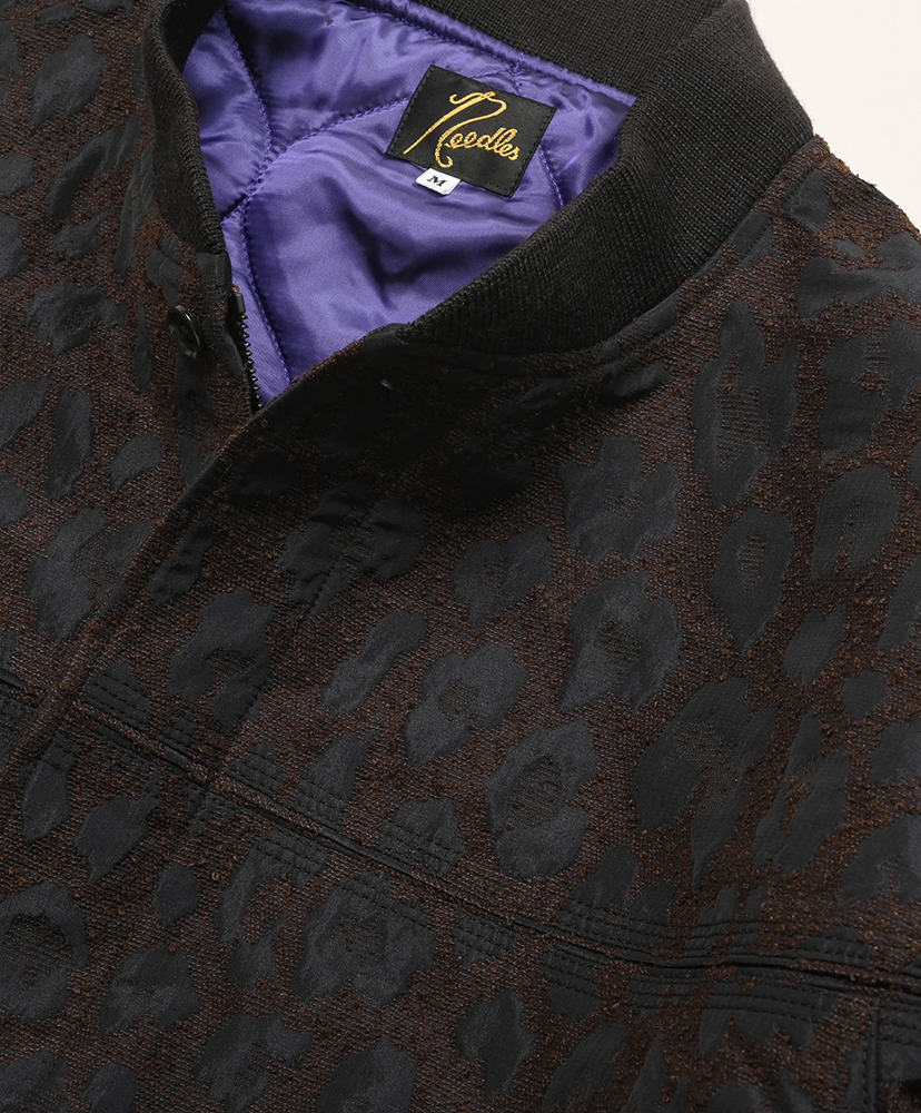 Cap Shoulder Sports Jacket - Leopard Jacquard Brw×Blk/ブラウン×ブラック L(MEN)