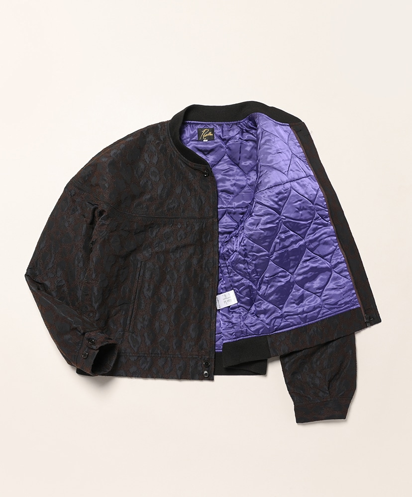 Cap Shoulder Sports Jacket - Leopard Jacquard Brw×Blk/ブラウン×ブラック L(MEN)