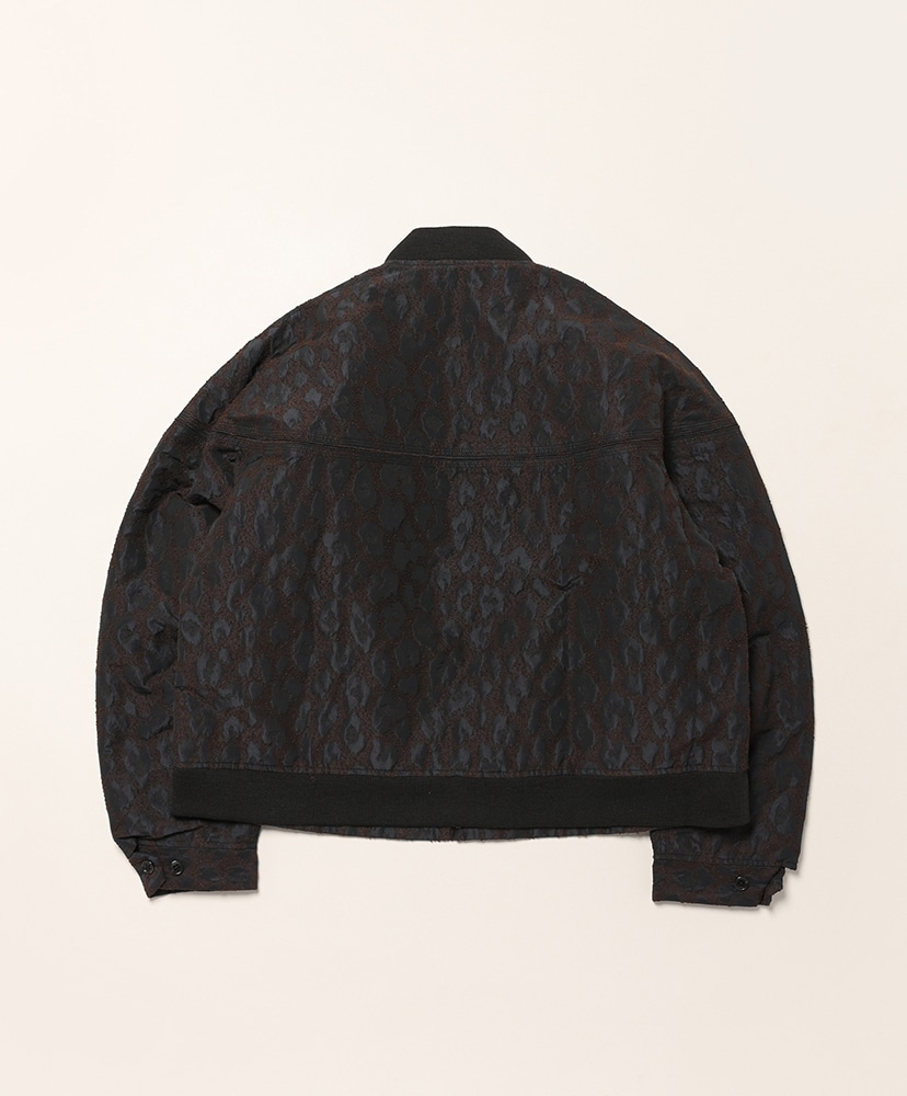 Cap Shoulder Sports Jacket - Leopard Jacquard Brw×Blk/ブラウン×ブラック L(MEN)