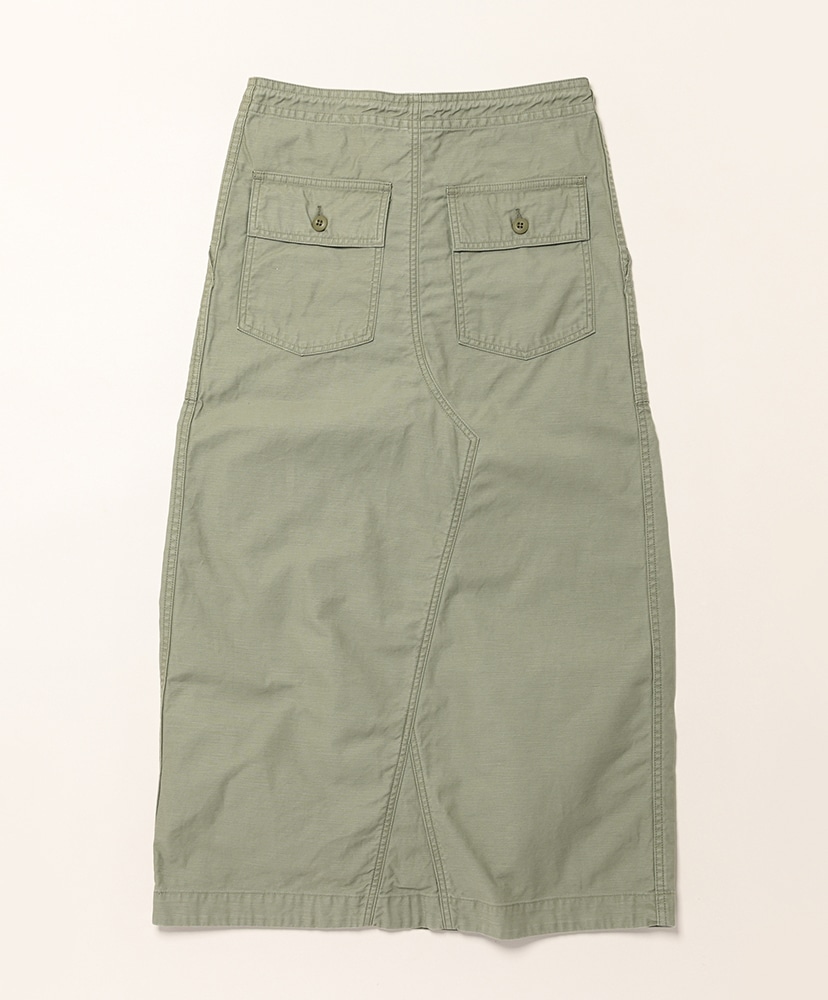 String Fatigue Skirt - Reversed Sateen Olive/オリーブ 1(WOMEN)
