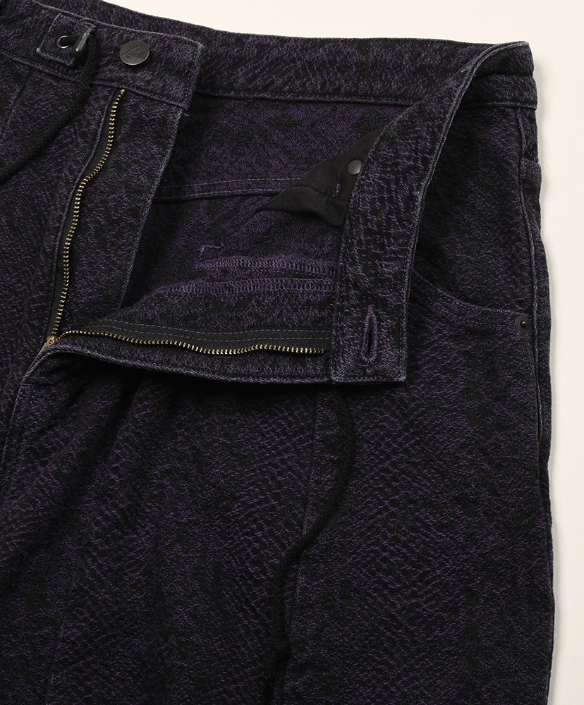 H.D. Pant - Jean / 13oz Python Jacquard Black/ブラック L(MEN)