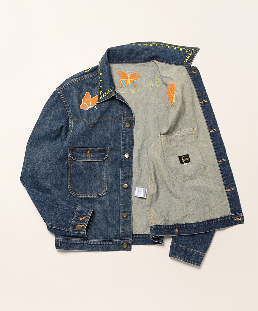 Papillon Emb. Jean Jacket - 12oz Denim Indigo/インディゴ L(MEN)