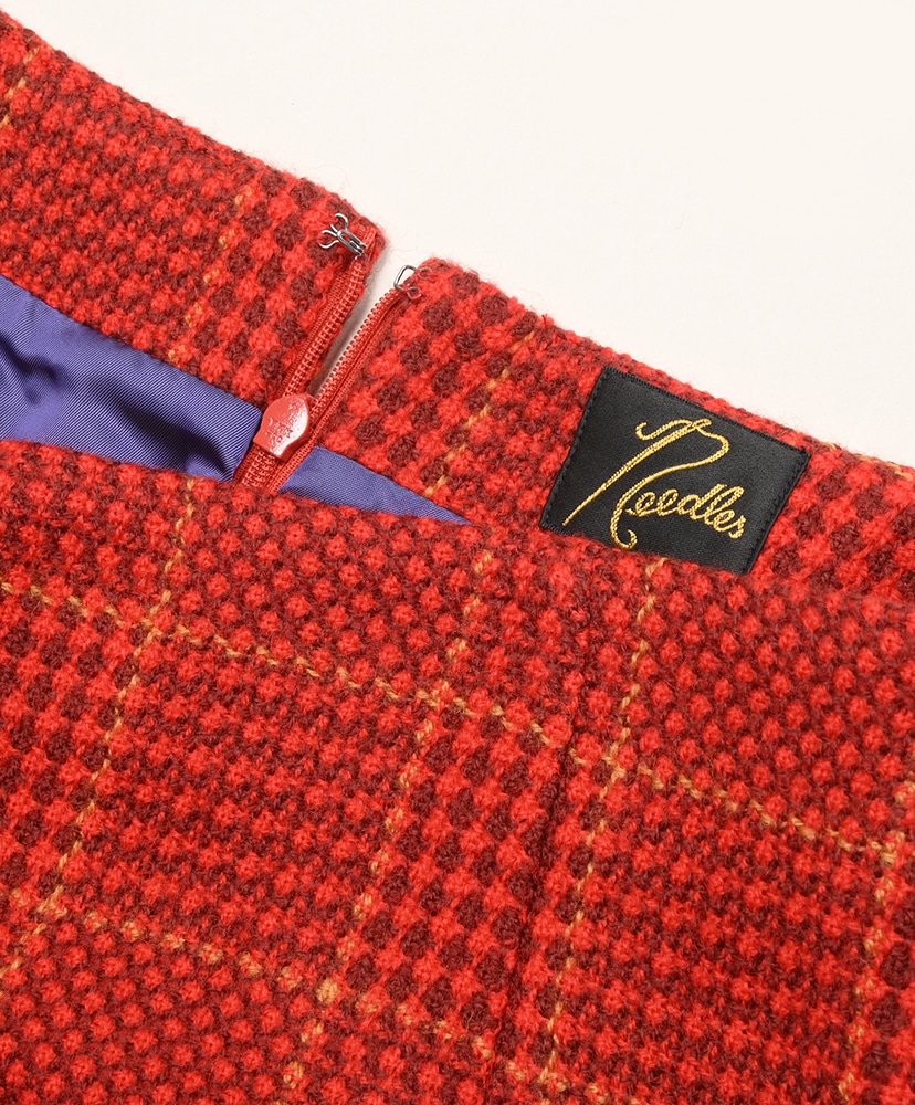 C.C. Skirt - Houndstooth Red/レッド 1(WOMEN)