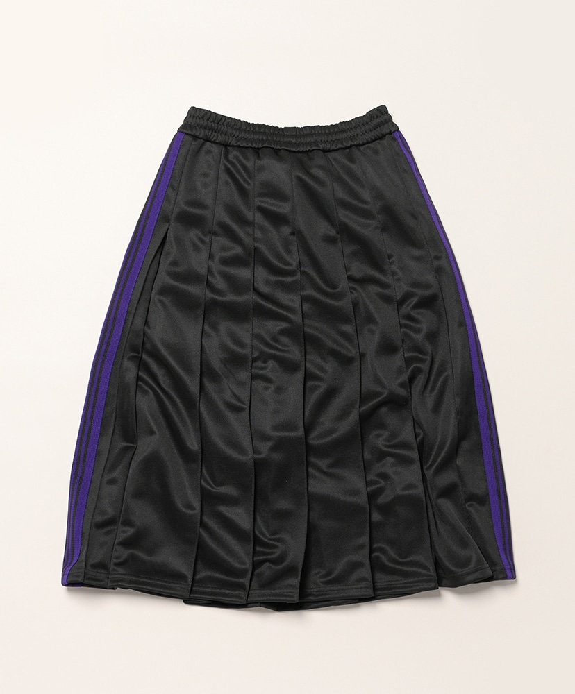 Pleated Track Skirt - Poly Smooth Black/ブラック 1(WOMEN)