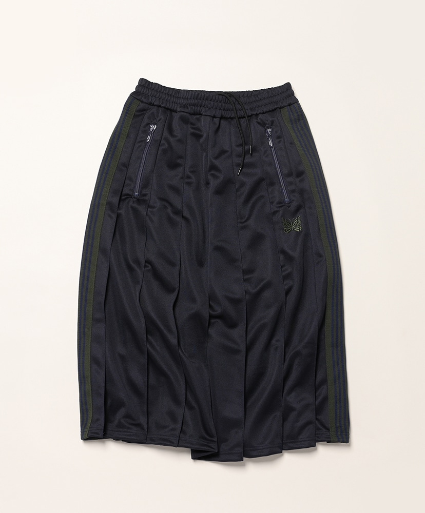 Pleated Track Skirt - Poly Smooth Navy/ネイビー 1(WOMEN)