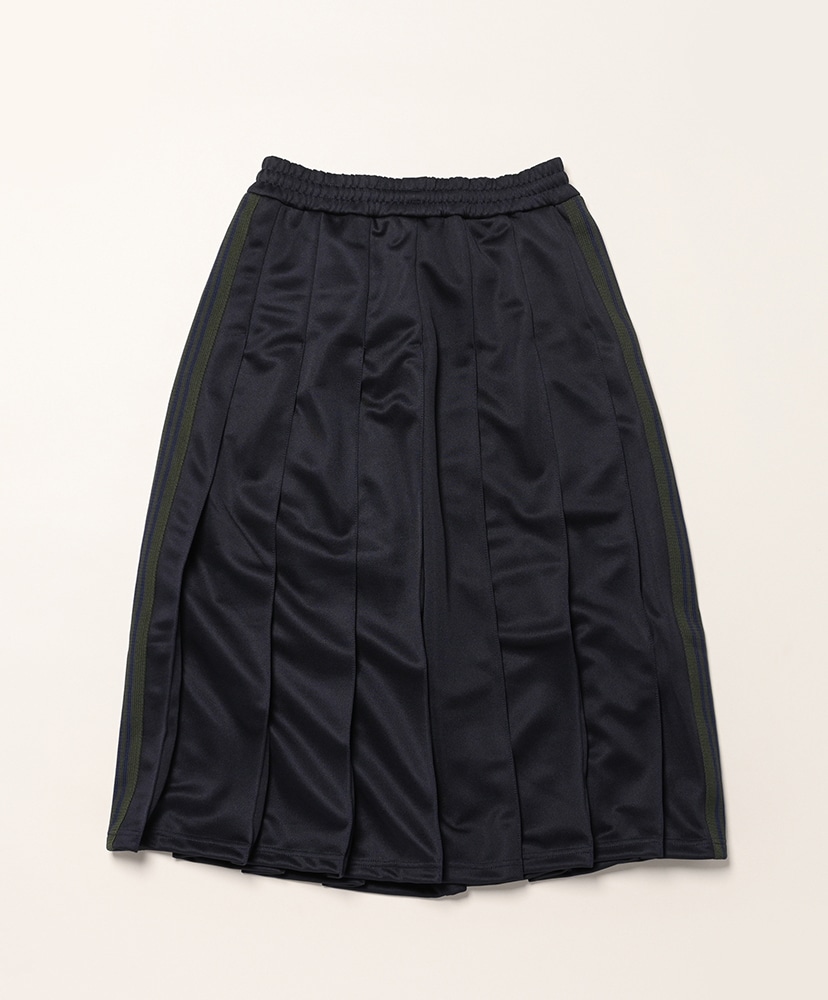 Pleated Track Skirt - Poly Smooth Navy/ネイビー 1(WOMEN)