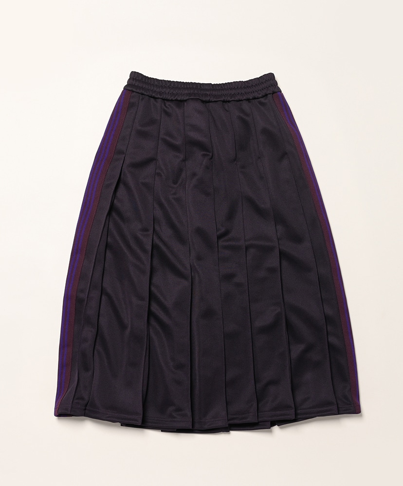Pleated Track Skirt - Poly Smooth(1(WOMEN) Black/ブラック): NEEDLES