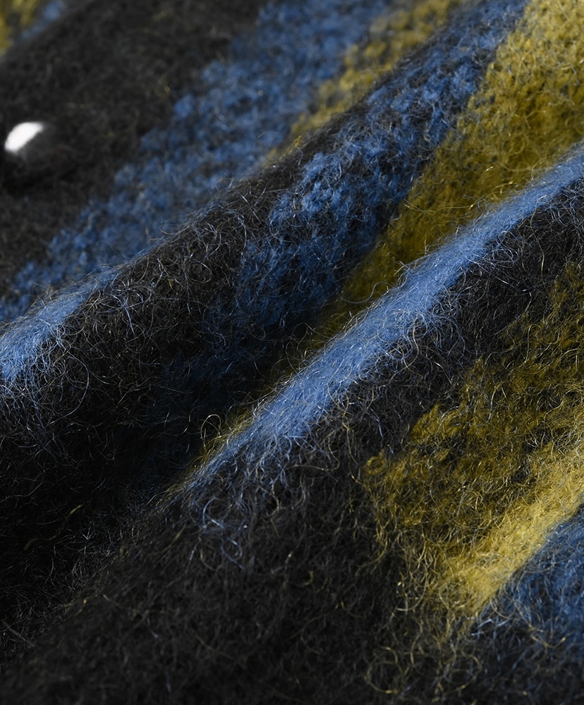 Mohair Cardigan - Stripe Blue Green/ブルーグリーン L(MEN)