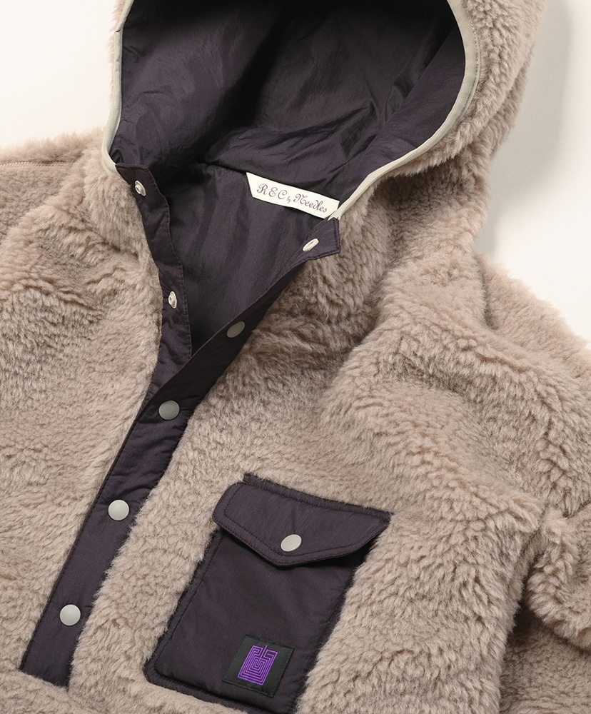 Deck Crew Hoody - Polyester Boa Beige/ベージュ XS(WOMEN)