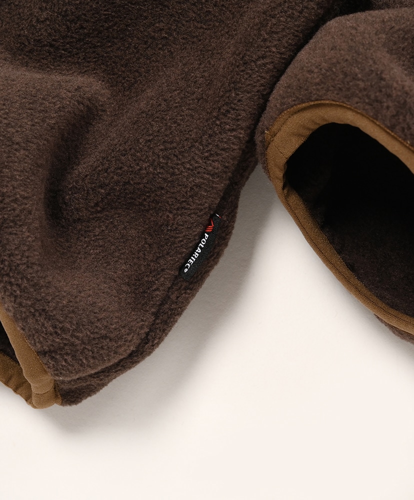 Between Snap Shirt - Poly Fleece Brown/ブラウン L(MEN)