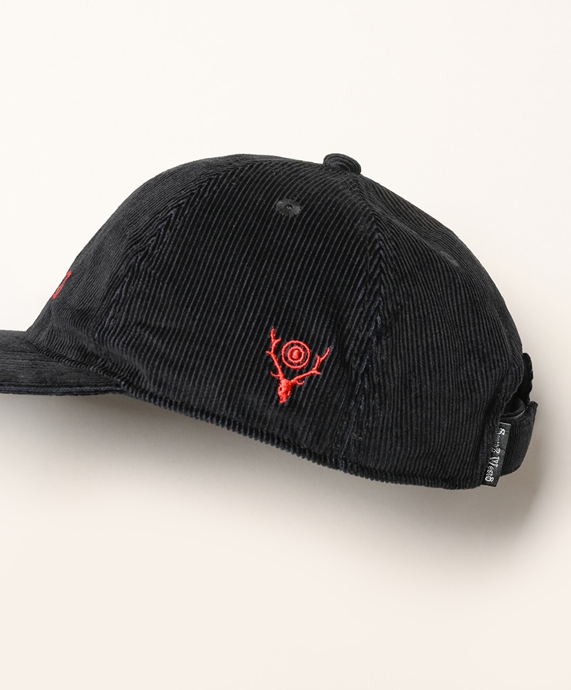 6 Panel Cap - Corduroy Black/ブラック ONE