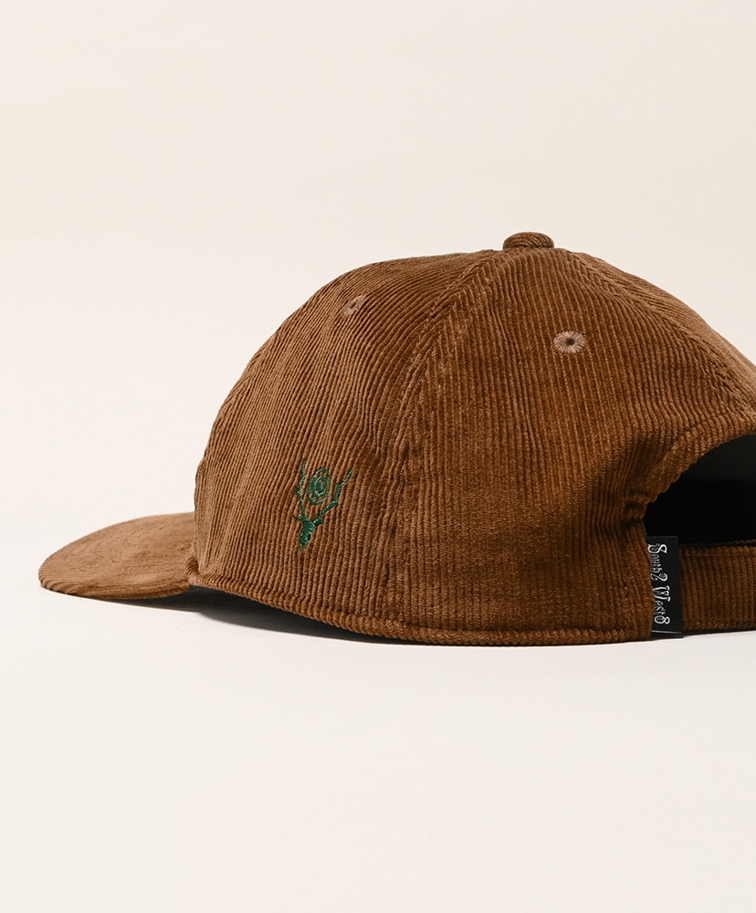 6 Panel Cap - Corduroy Brown/ブラウン ONE