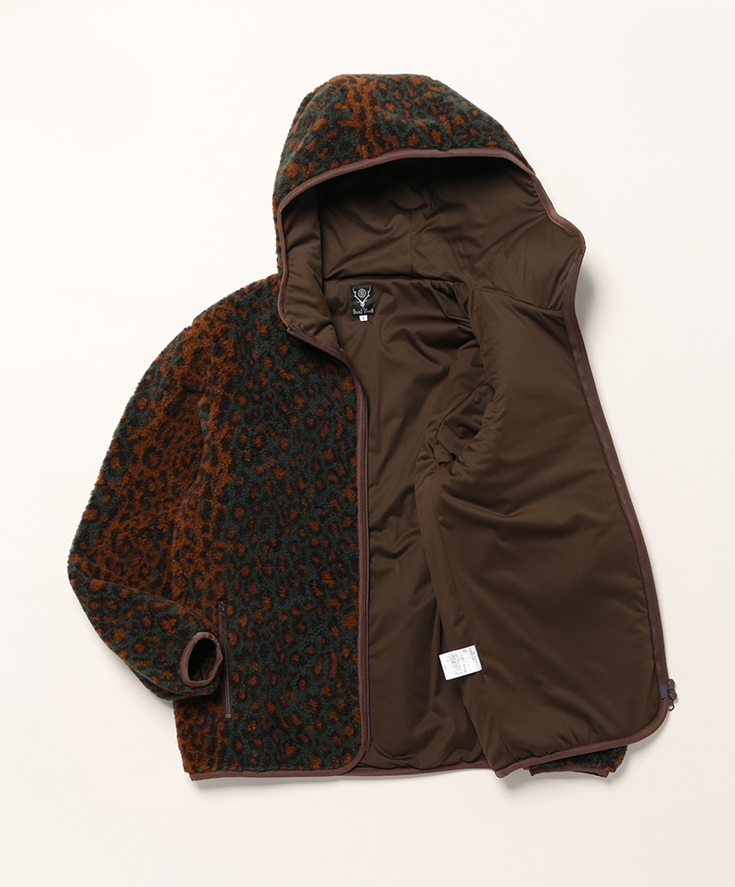 Piping Parka - Boa Jacquard Green/グリーン 2(WOMEN)