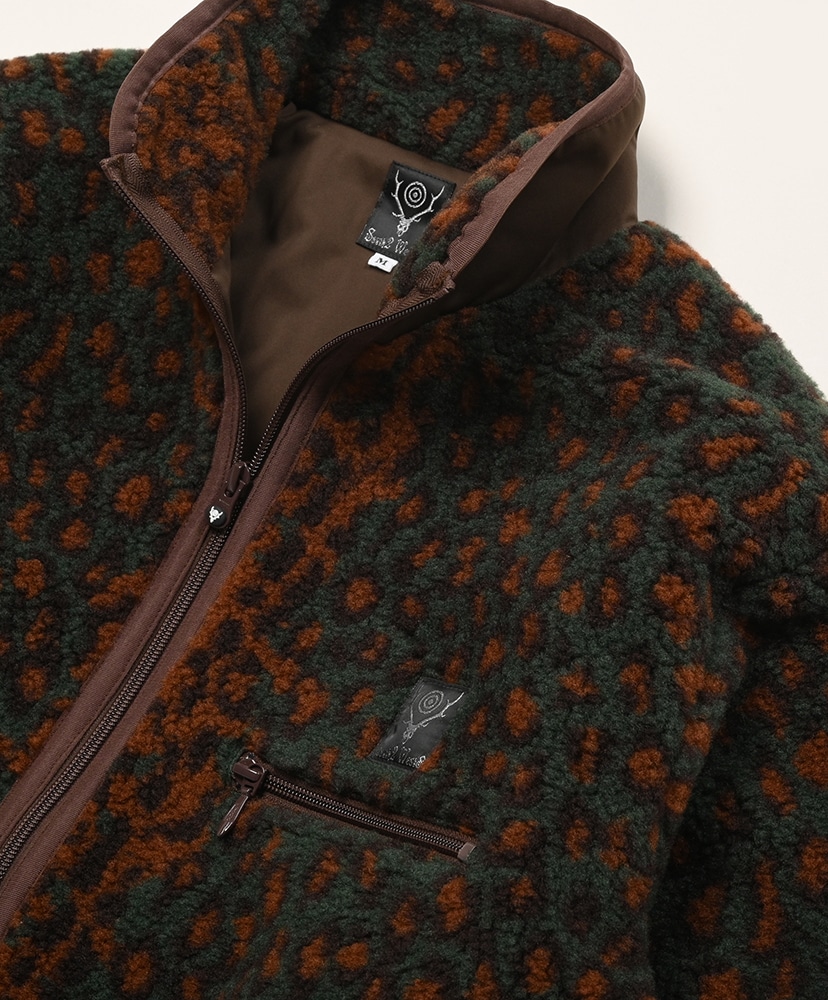 Piping Jacket - Boa Jacquard Green/グリーン 2(WOMEN)