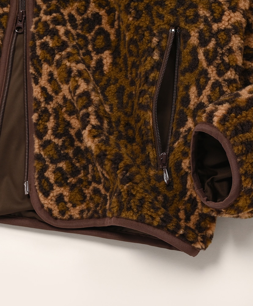 Piping Jacket - Boa Jacquard Khaki/カーキ 2(WOMEN)