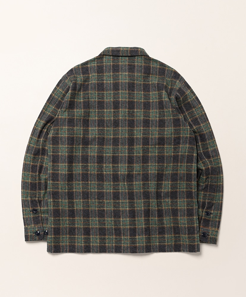 Smokey Shirt - Cotton Plaid Navy/ネイビー L(MEN)