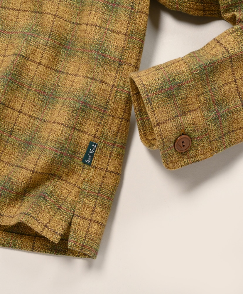 Smokey Shirt - Cotton Plaid Yellow/イエロー L(MEN)