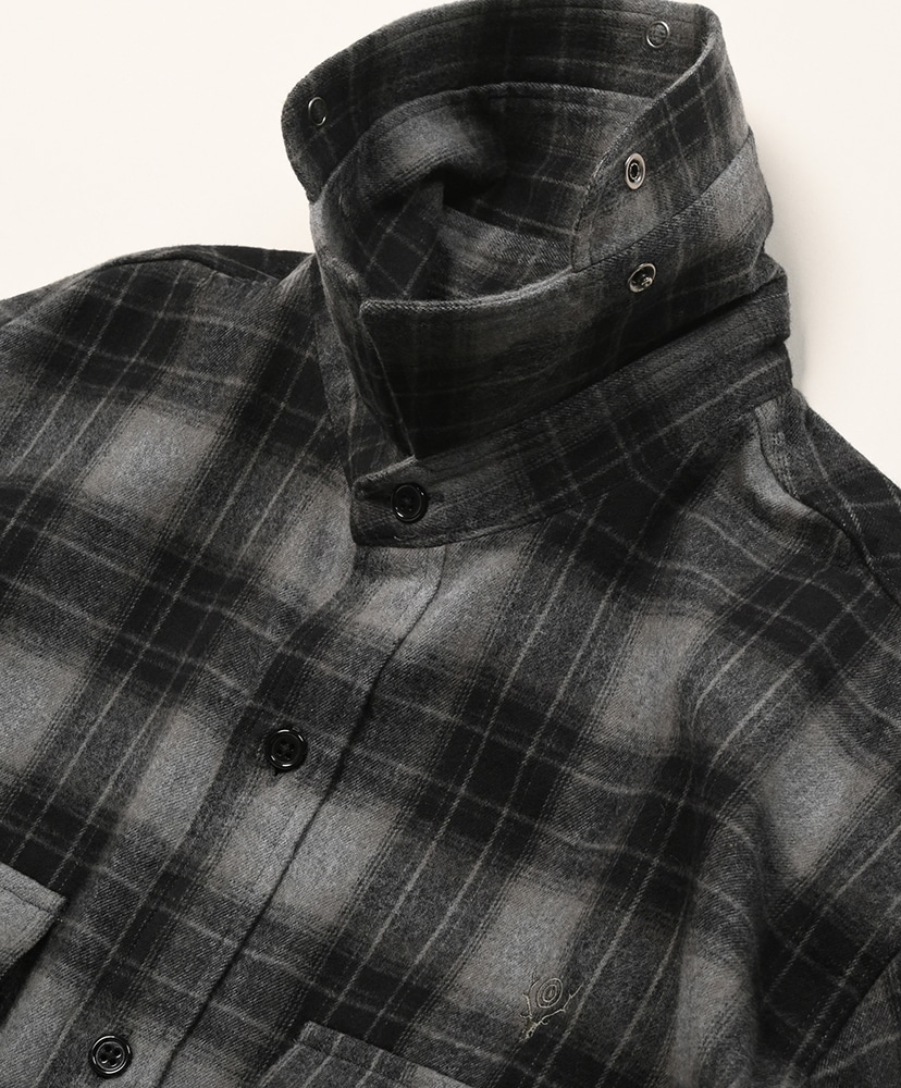 Fishing Shirt - Cotton Plaid Grey/グレー L(MEN)