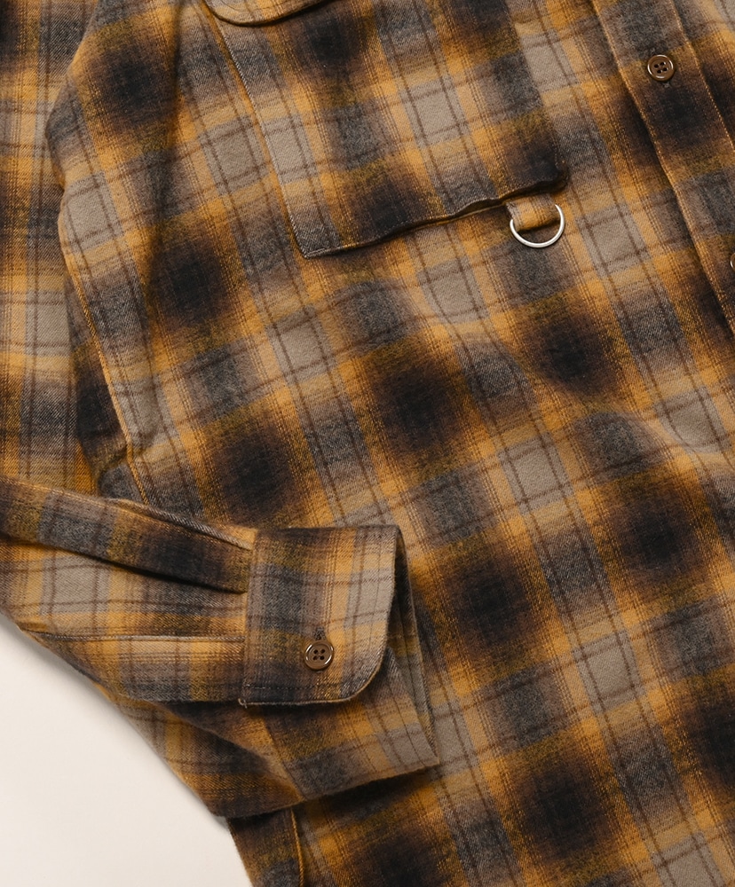 Fishing Shirt - Cotton Plaid Khaki/カーキ L(MEN)