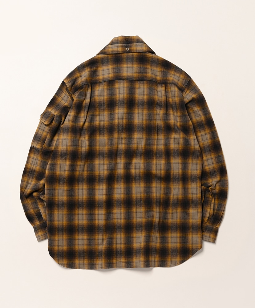 Fishing Shirt - Cotton Plaid Khaki/カーキ L(MEN)