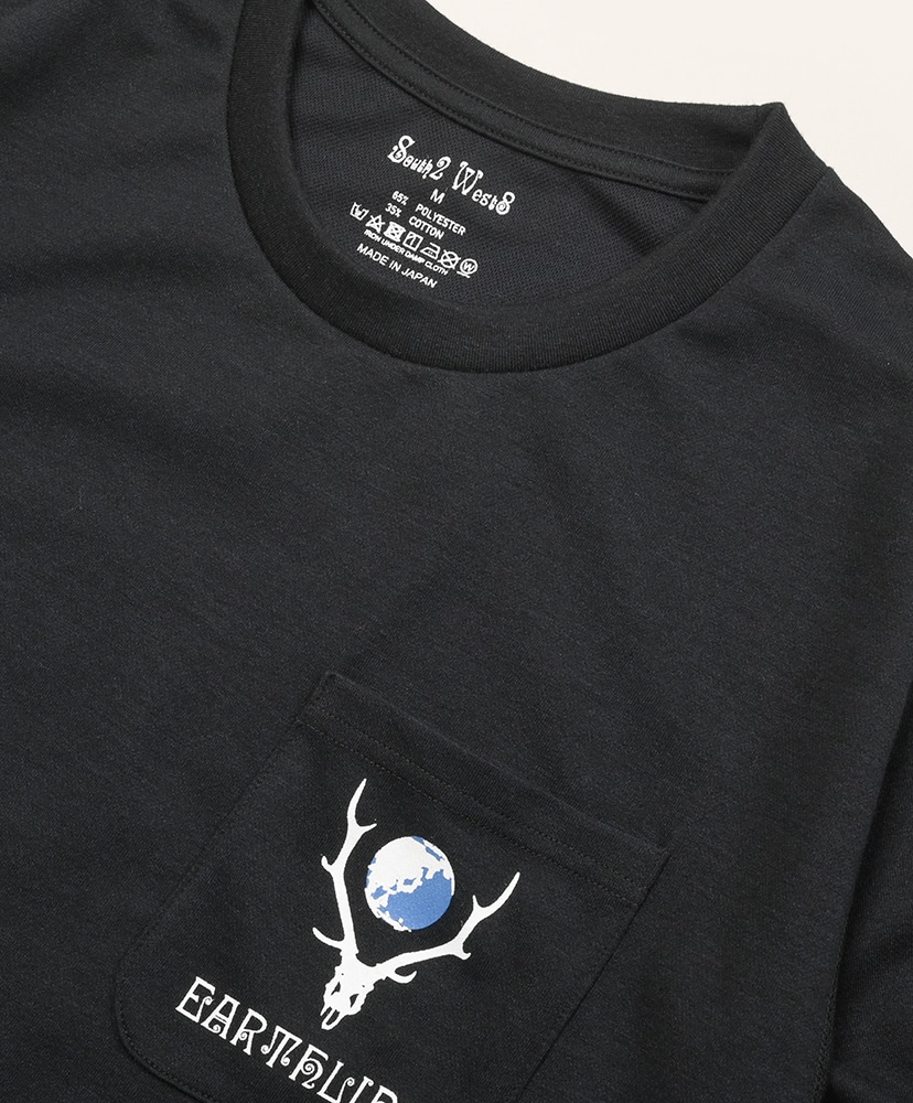 L/S Round Pocket Tee - Every Day Earth Day Black/ブラック L(MEN)