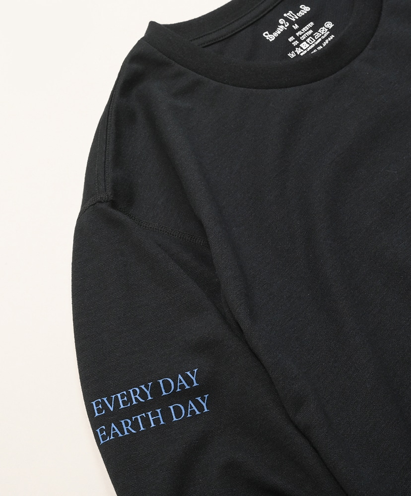L/S Round Pocket Tee - Every Day Earth Day Black/ブラック L(MEN)