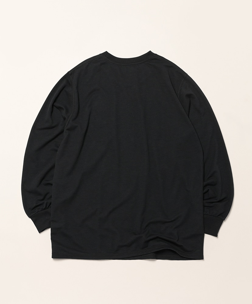 L/S Tee - A RIVER NEVER SLEEP Black/ブラック L(MEN)