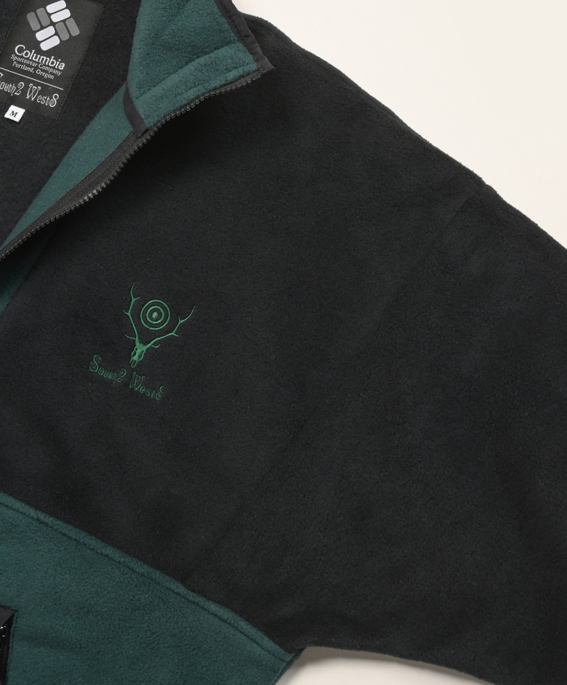 SOUTH2 WEST8 x COLUMBIA PFG - Wintertrainer Fleece Jacket Black×Green/ブラック×グリーン M(MEN)