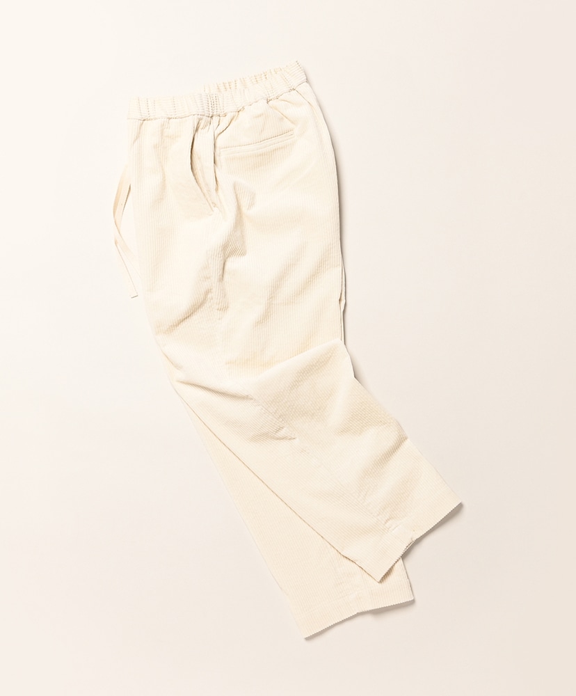 8 Wale Corduroy Easy Tapered Pants White/ホワイト 1(WOMEN)