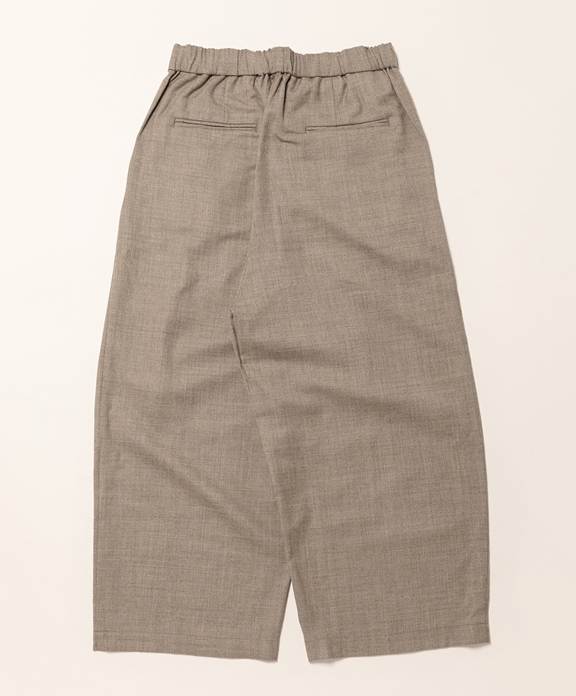 Wool Serge 2 Tuck Wide Easy Pants Beige/ベージュ 1(WOMEN)