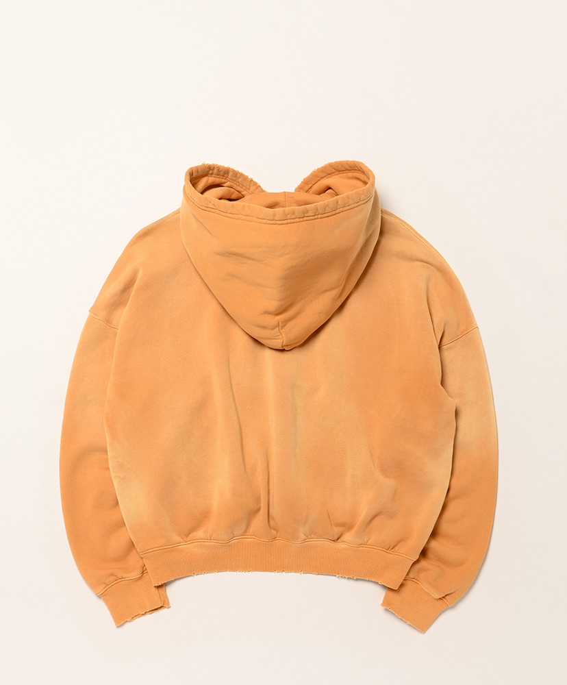 Oversized Crop Hoodie Aged Mustard/マスタード L(MEN)