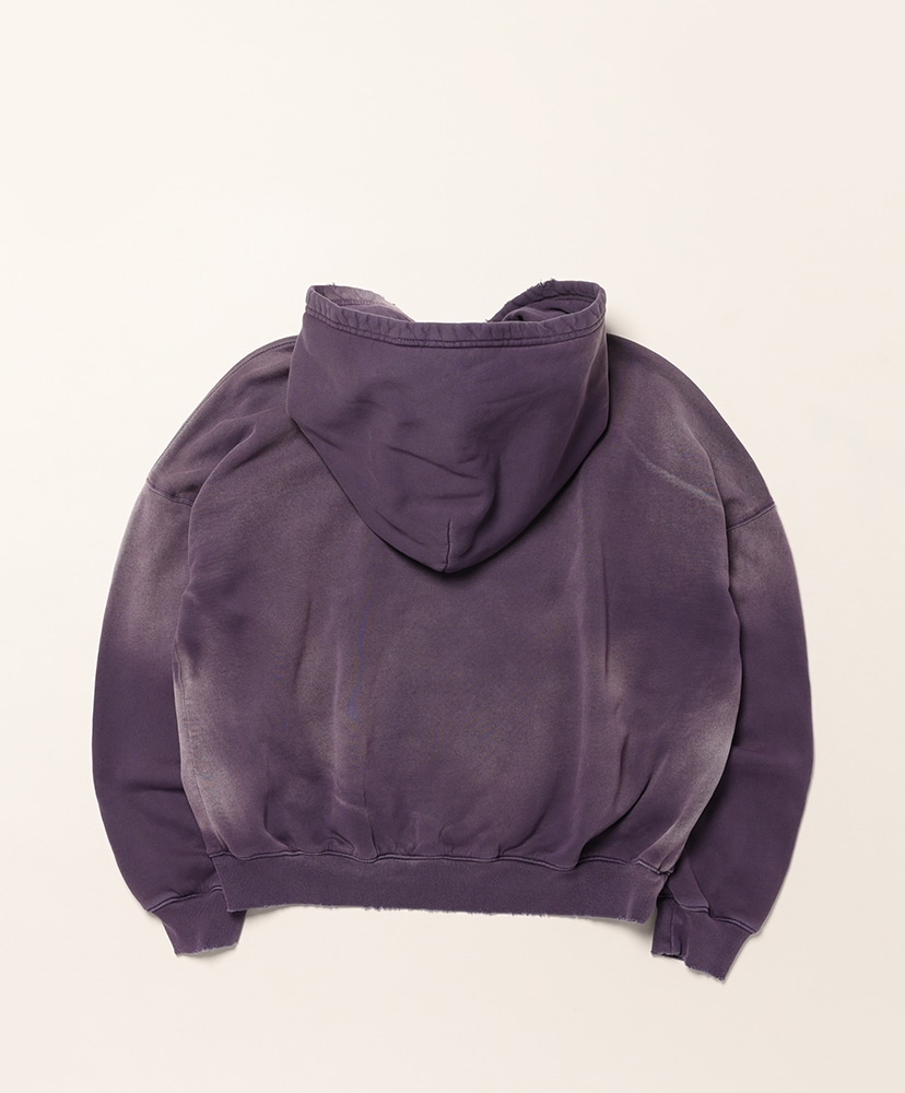 Oversized Crop Hoodie Aged Purple/パープル L(MEN)