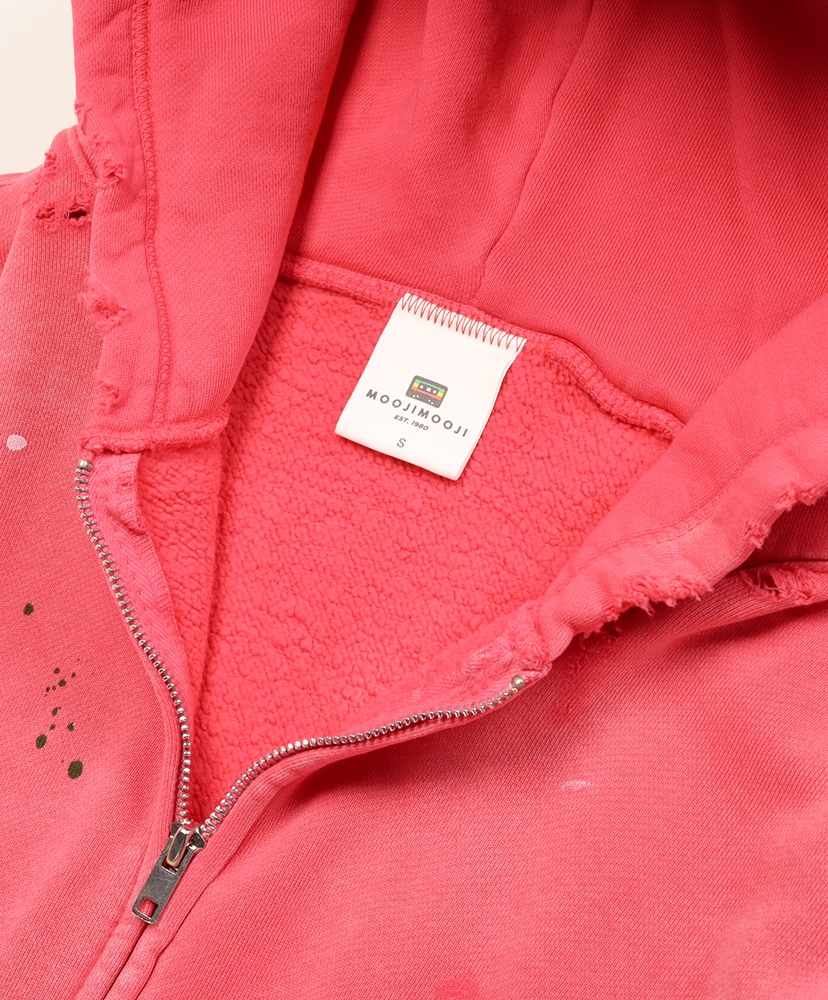 Oversize Zip Up Hoodie Street Red/レッド M(MEN)
