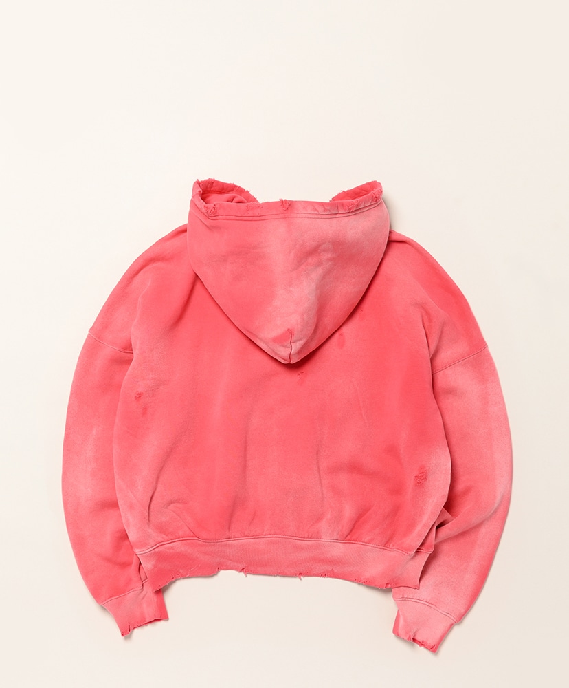 Oversize Zip Up Hoodie Street Red/レッド M(MEN)
