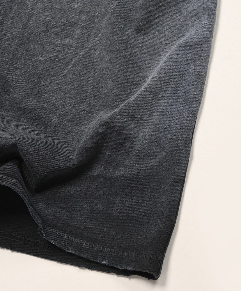 Oversize Crop T-shirts Aged Black/ブラック L(MEN)
