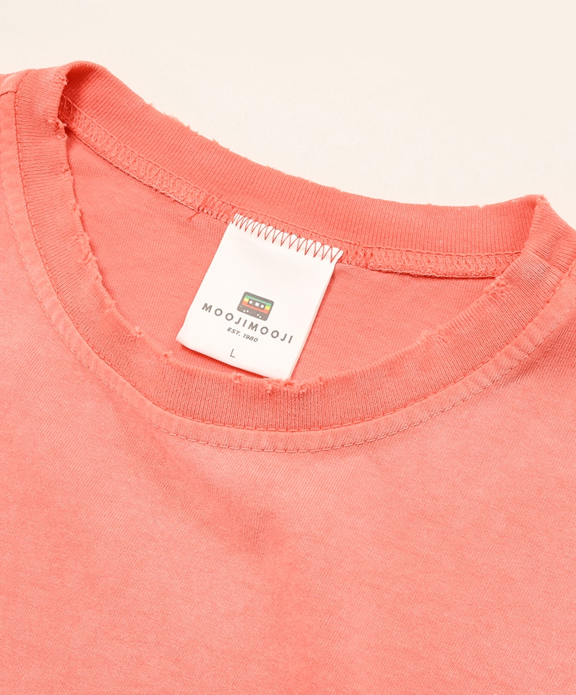 Oversize Crop T-shirts Aged Coral/コーラル L(MEN)