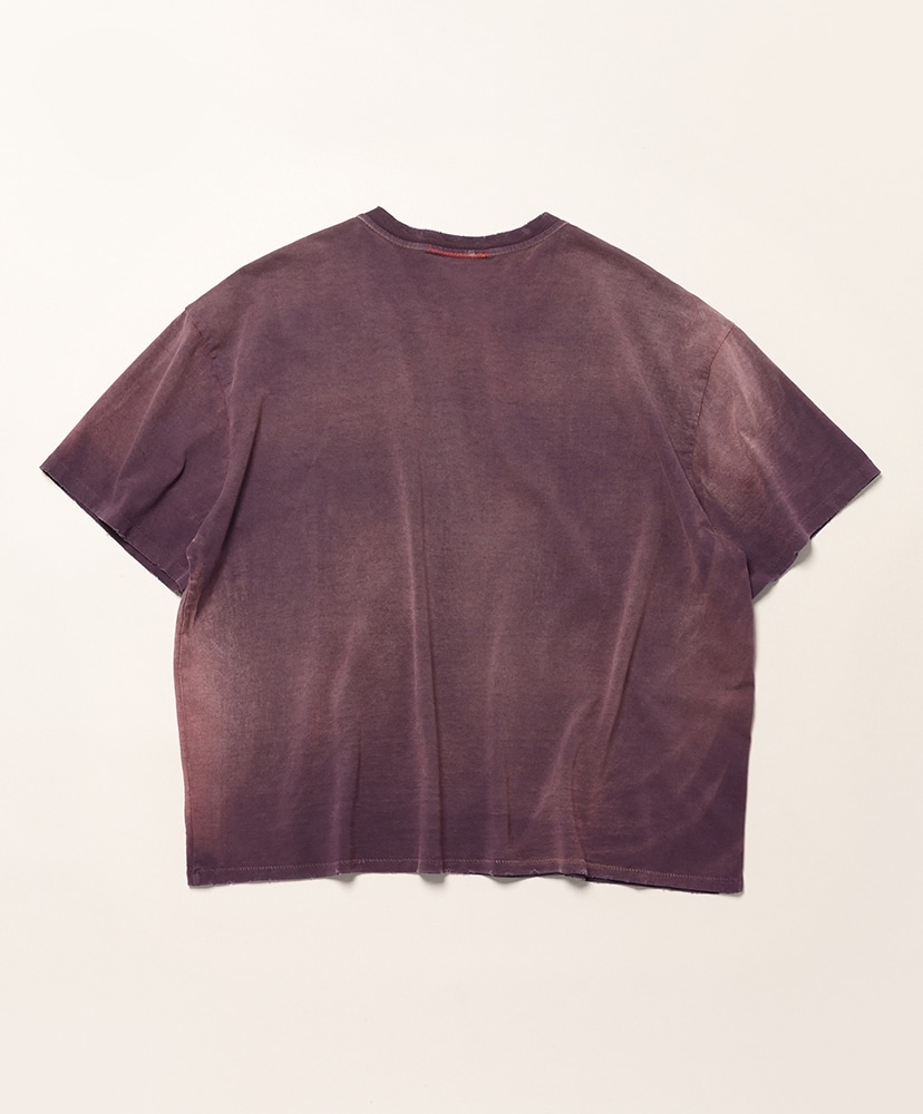 Oversize Crop T-shirts Aged Purple/パープル L(MEN)
