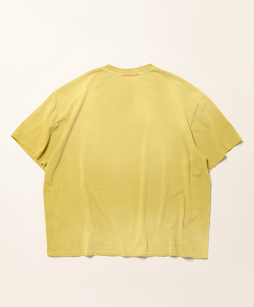Oversize Crop T-shirts Aged Wasabi/ワサビ L(MEN)