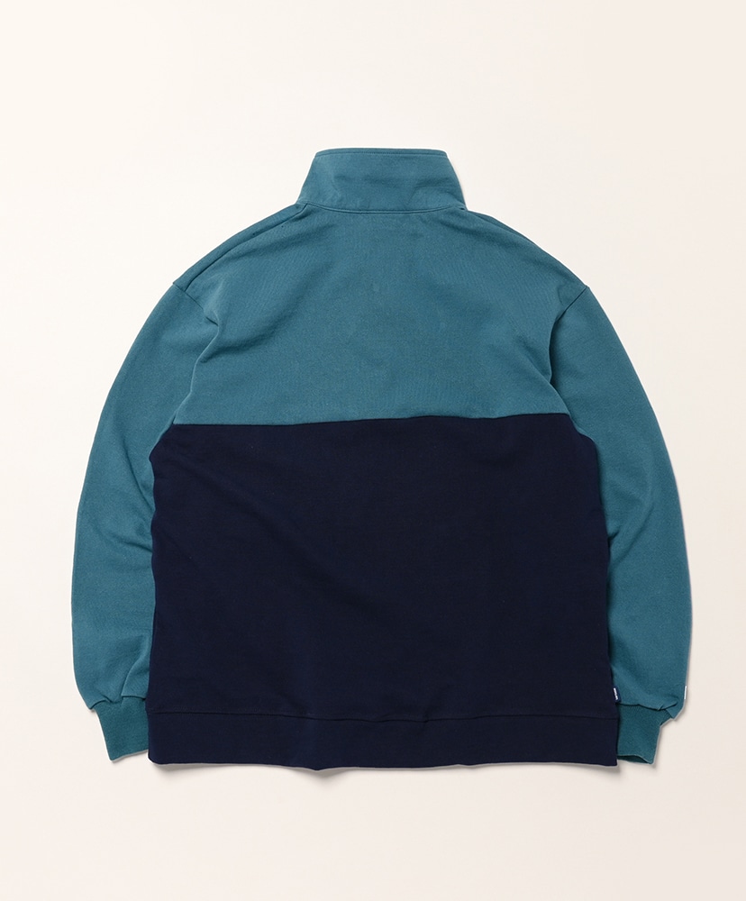 LOFTMAN別注 50th Snap - Pullover Teal×Navy / ティール×ネイビー L(MEN)