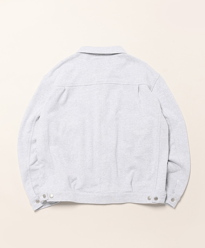 ×BerBerJin Pro Cotton Loopback Terry Sweat Trucker Jacket Ash Gray/アッシュグレー L(MEN)