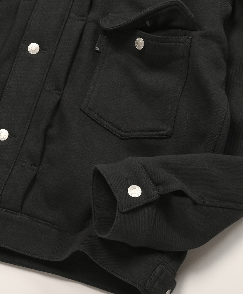 ×BerBerJin Pro Cotton Loopback Terry Sweat Trucker Jacket Black/ブラック L(MEN)