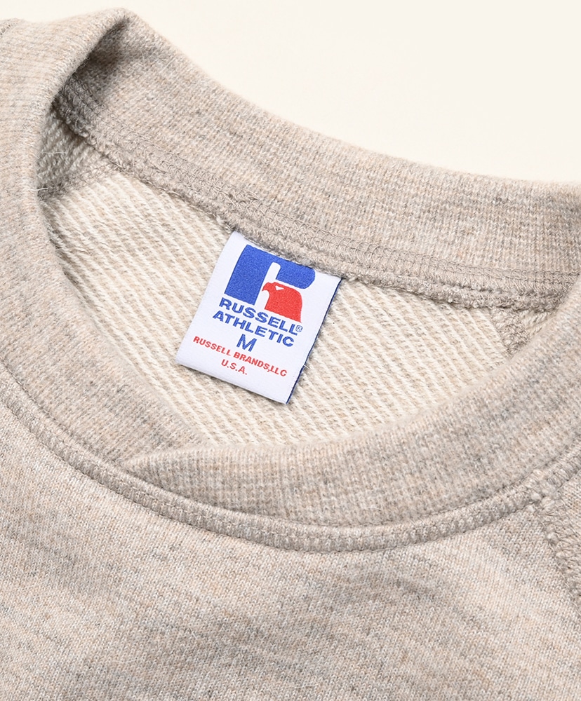 Wool Blend Raglan Sleeve CN Sweat Heather Brown/ヘザーブラウン L(MEN)