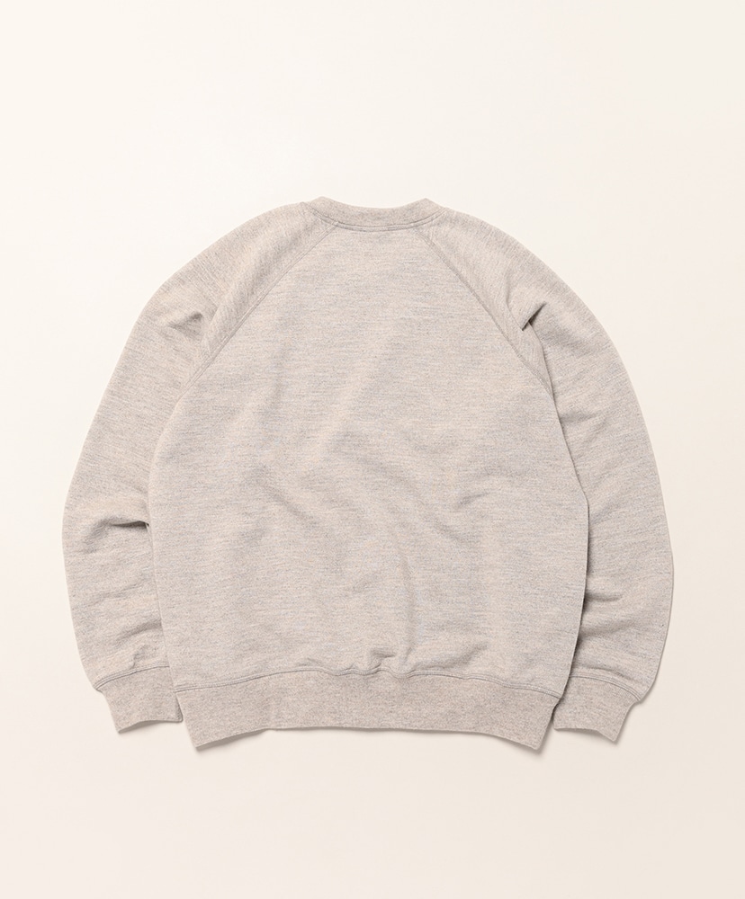 Wool Blend Raglan Sleeve CN Sweat Heather Brown/ヘザーブラウン L(MEN)